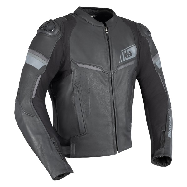 Oxford Oxford Cypher 1.0 Leather MS Jkt Stl Blk